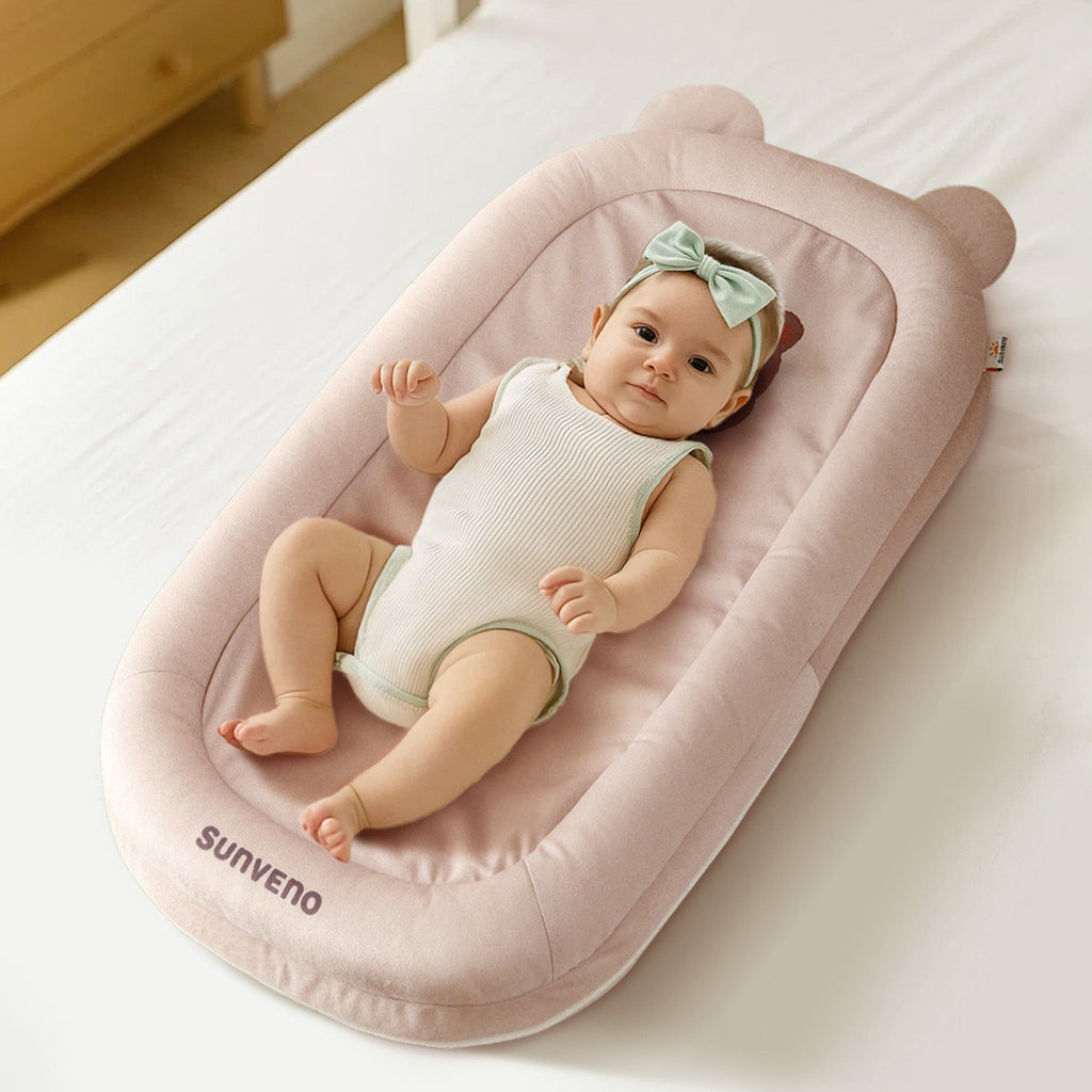 Baby Lounger for Newborns (0–12 Months) – Soft Infant Support Cushion for Play, Tummy Time & Bonding