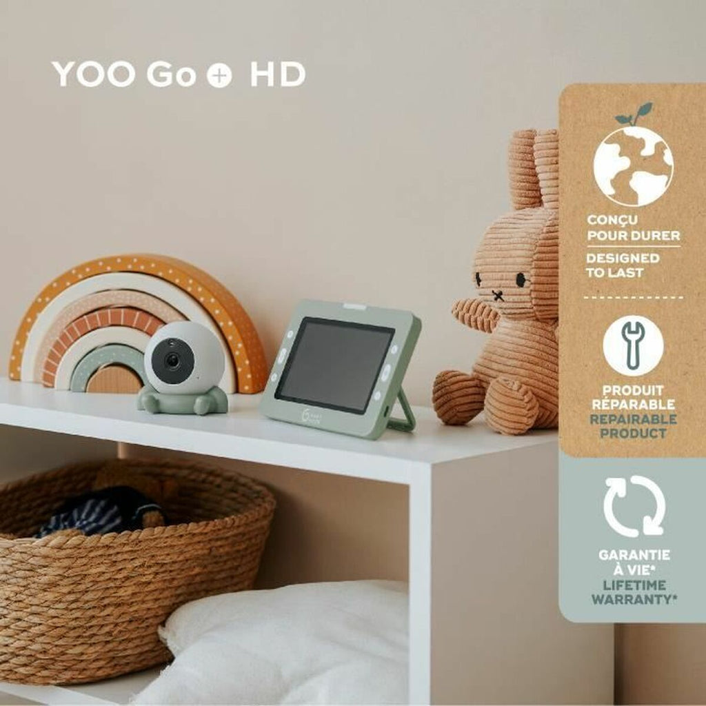 Babymoov Baby Monitor Camera – HD Video, Long Battery Life, Compatible with YOO Go+ (2100 mAh)