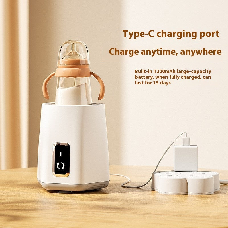 Baby Automatic Formula Milk Maker – USB Rechargeable Smart Formula Mixer with Touch Screen, Constant Temperature & Night Light (0–2 Years)