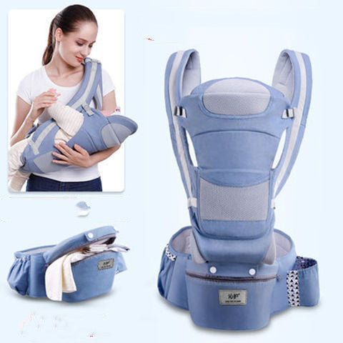 Ergonomic 3-in-1 Baby Carrier with Hip Seat – Front & Back Carry Kangaroo Wrap Sling (0–48 Months)