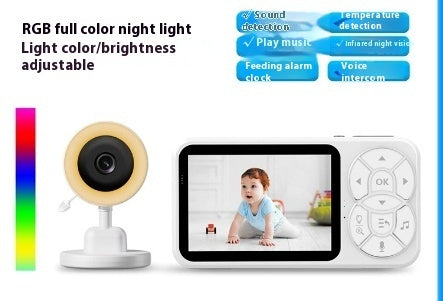 Smart Baby Monitor with VOX Mode – Night Vision, Cry Detection, Two-Way Audio & Temperature Monitoring