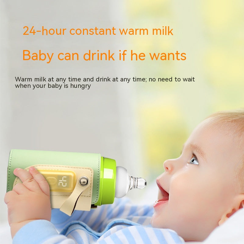 Constant Temperature Baby Milk Bottle Warmer Cover – USB Portable Insulating Heating Sleeve for Night & Travel
