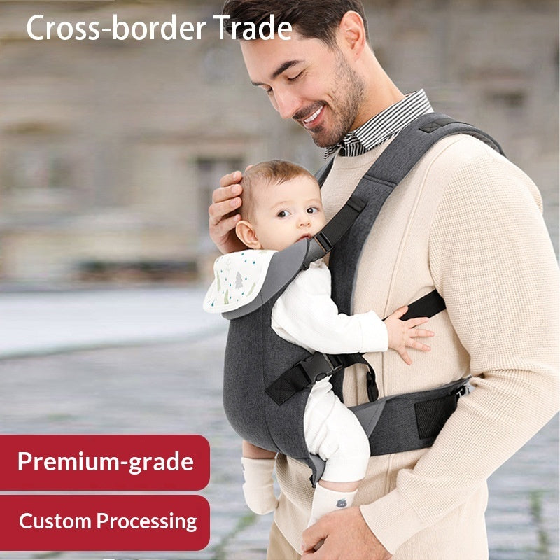 Ergonomic Front-Carry Baby Waist Stool Carrier – Breathable Cotton Hip Seat, Hands-Free Carrier (0–36 Months, Up to 16kg)