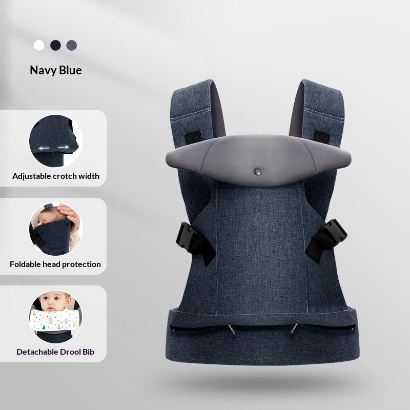 Ergonomic Front-Carry Baby Waist Stool Carrier – Breathable Cotton Hip Seat, Hands-Free Carrier (0–36 Months, Up to 16kg)